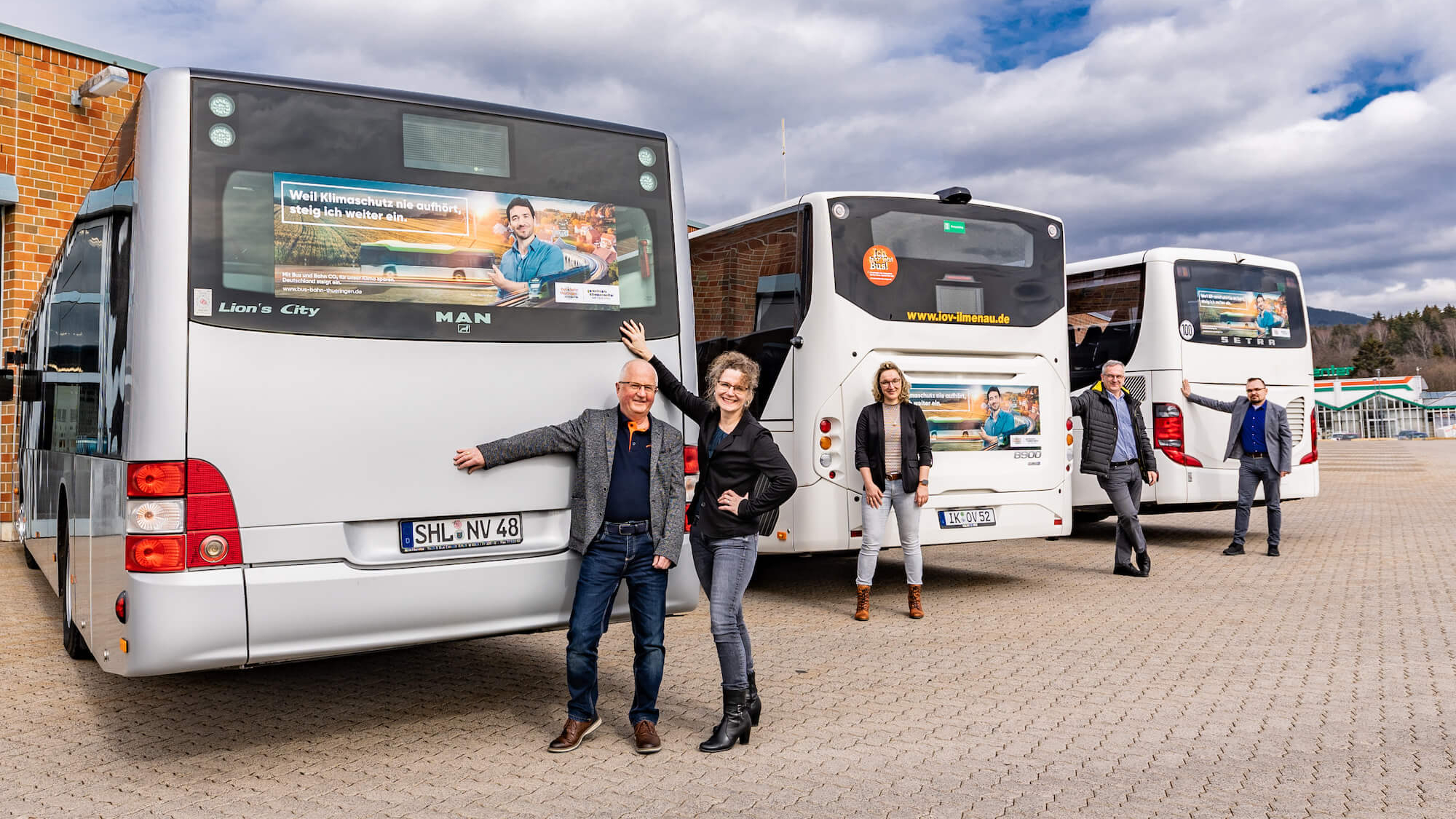 Busbeklebung in Thüringen