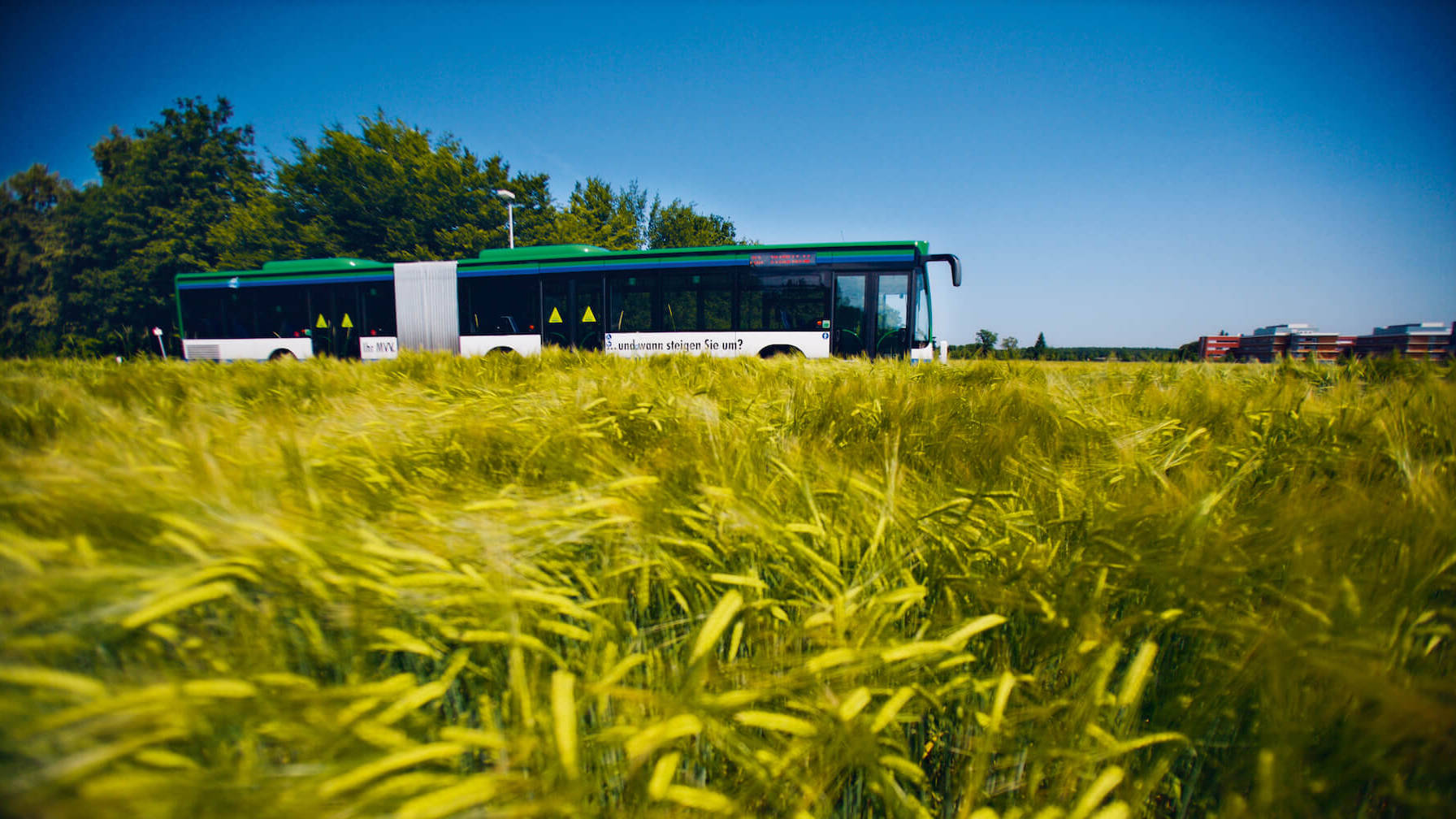 Ein MVV-Bus in der Münchner Innenstadt